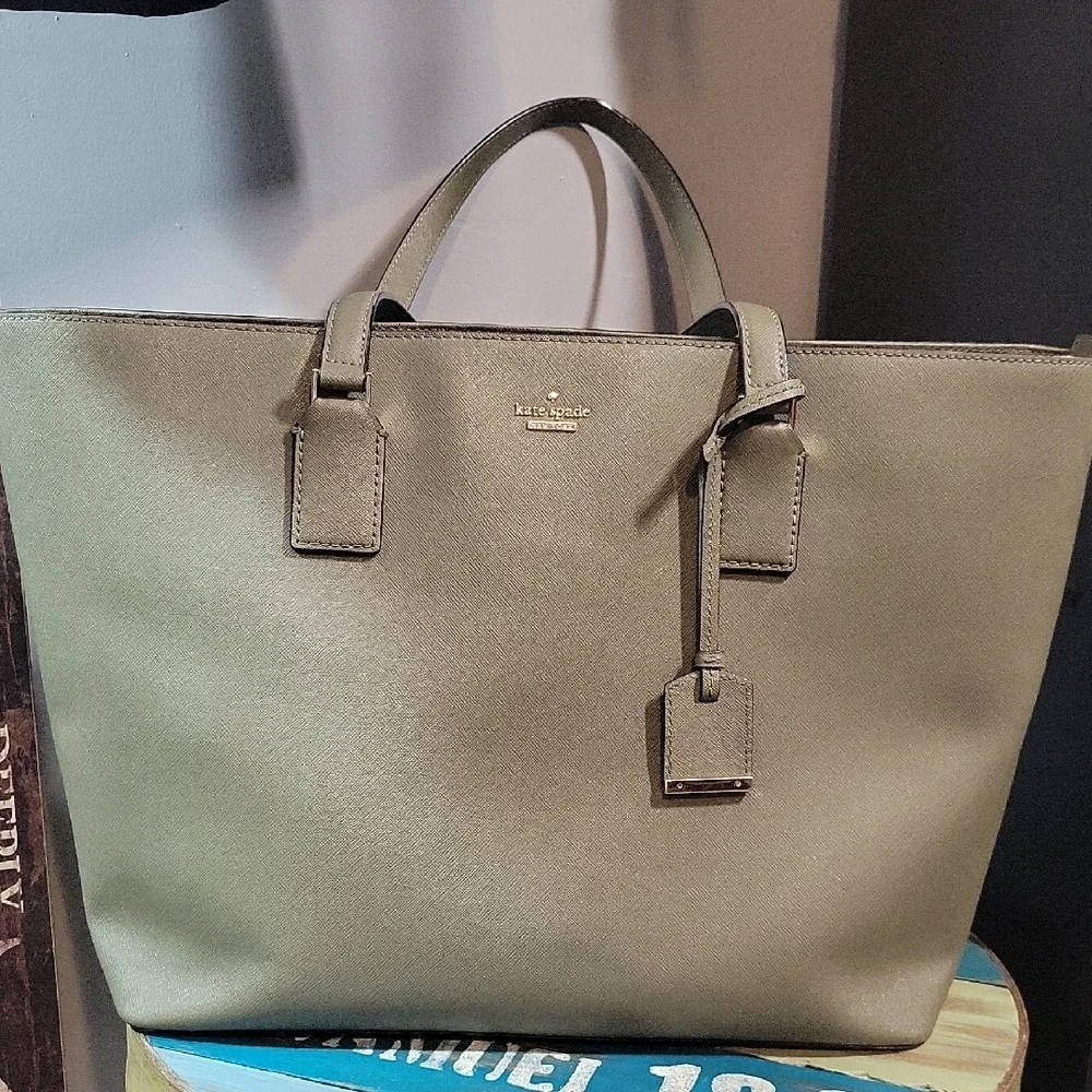 Kate Spade Olive Green Tote Bag - Picture 1 of 4